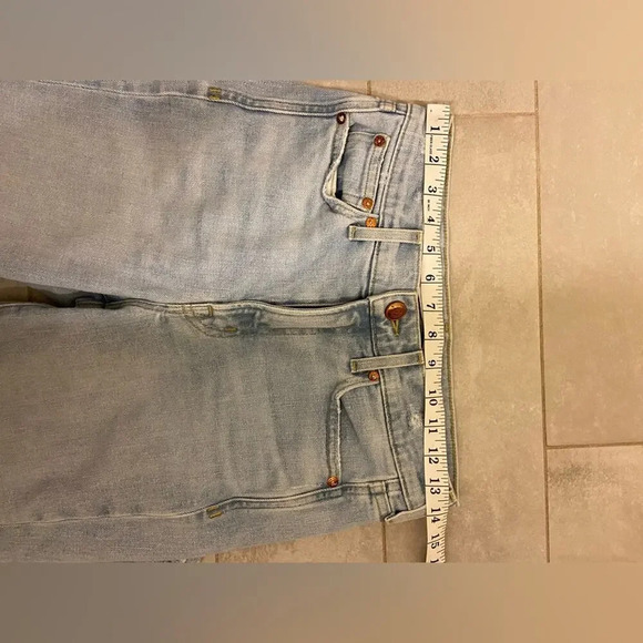 AYR The Sugar Straight Leg Jeans Light Blue Size 27 Short - Picture 11 of 11